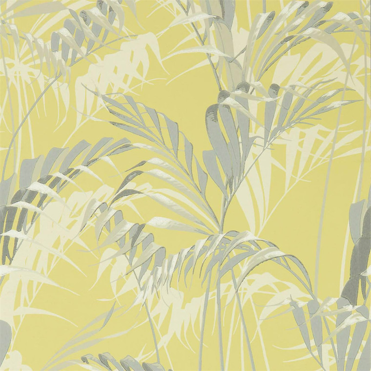 Sanderson DGLW216642 - Glasshouse Botanical Green Sanderson Wallpaper roll - luxury design for UK feature walls