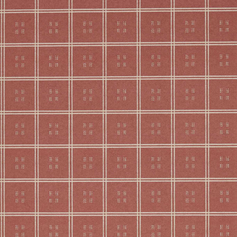 Sanderson DBOW217457 - Curios Checks Red Sanderson Wallpaper roll - luxury design for UK feature walls