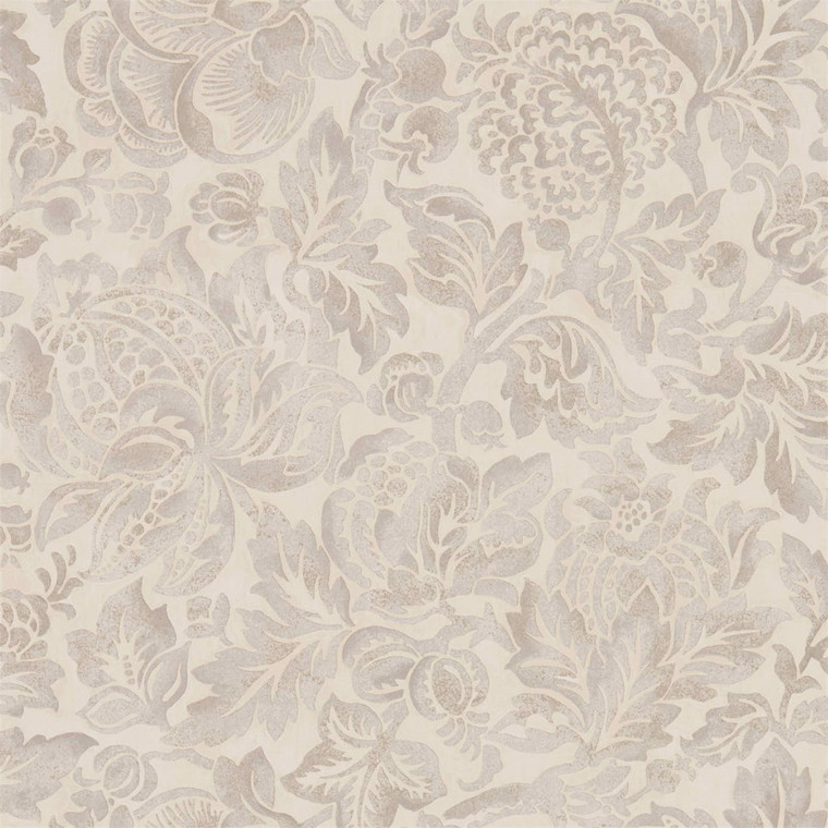 Sanderson DDAM216413 - Chiswick Grove Classic Floral Grey Sanderson Wallpaper roll - luxury design for UK feature walls