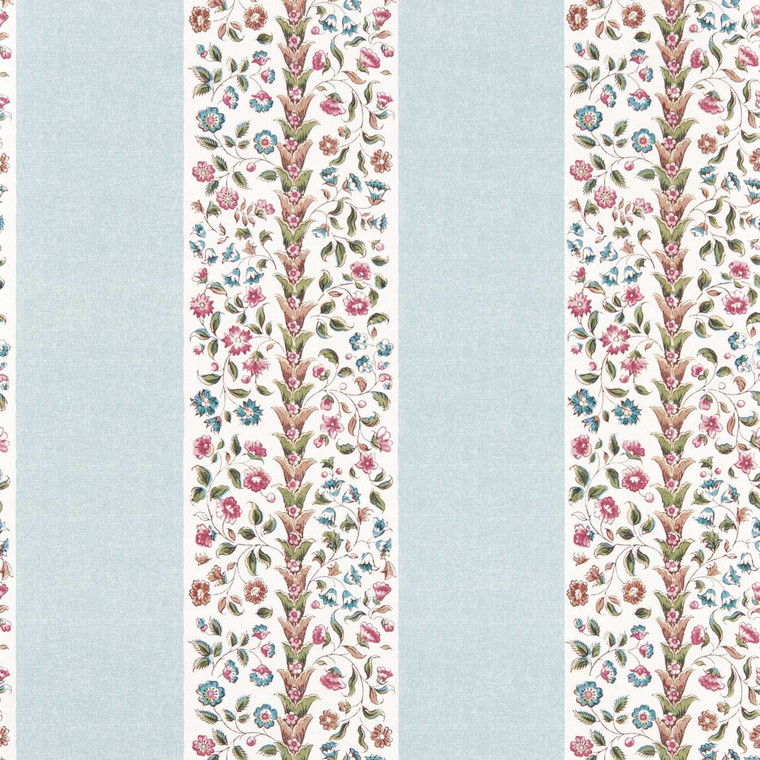 Sanderson DHIP217486 - Highgrove by Sanderson Classic Floral Blue Sanderson Wallpaper roll - luxury design for UK feature walls