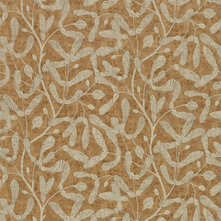 Sanderson DEBB216499 - Embleton Bay Botanical Brown Sanderson Wallpaper roll - luxury design for UK feature walls