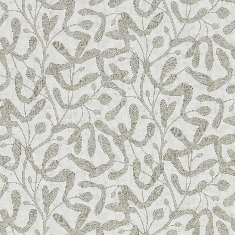 Sanderson DEBB216500 - Embleton Bay Botanical Grey Sanderson Wallpaper roll - luxury design for UK feature walls