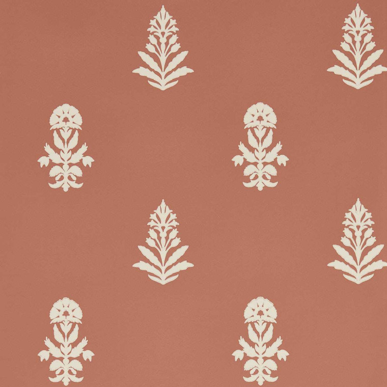 DBOW217463 - Curios  Contemporary Floral Red Sanderson Wallpaper