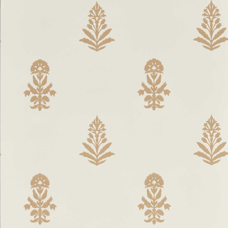 Sanderson DBOW217466 - Curios Contemporary Floral Neutral Sanderson Wallpaper roll - luxury design for UK feature walls