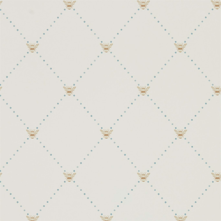 DHPO216357 - Sanderson Home  Animals Blue Sanderson Wallpaper