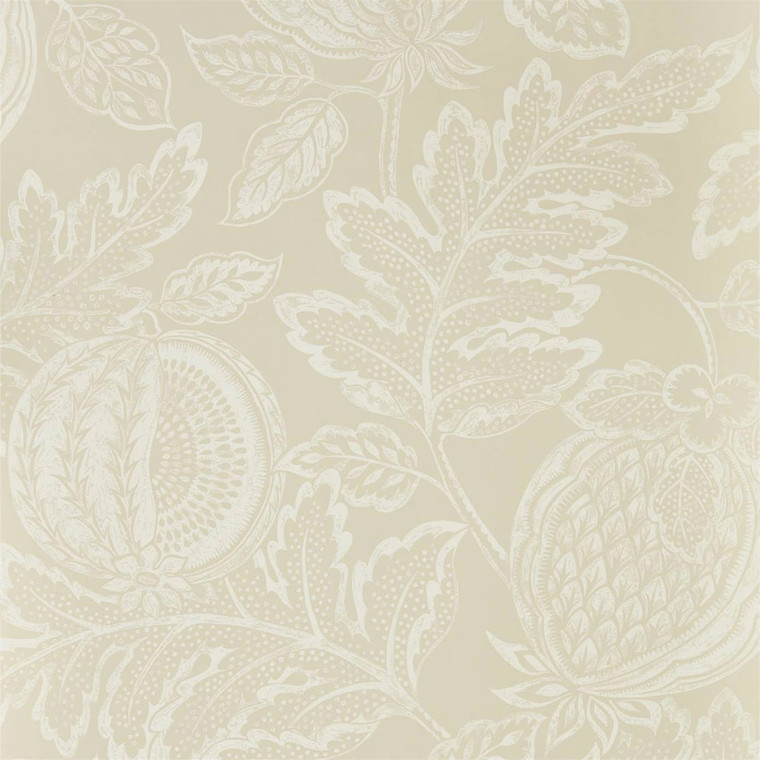 Sanderson DCPW216760 - Caspian Botanical Neutral Sanderson Wallpaper roll - luxury design for UK feature walls