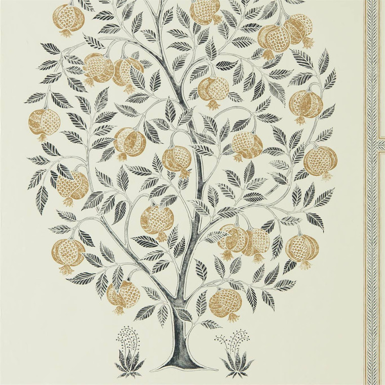 DCPW216791 - Caspian  Botanical Gold Sanderson Wallpaper