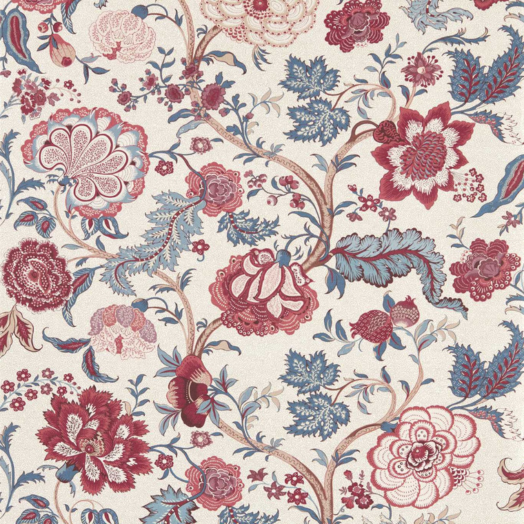 DHIP217488 - Highgrove by Sanderson  Classic Floral Red Sanderson Wallpaper