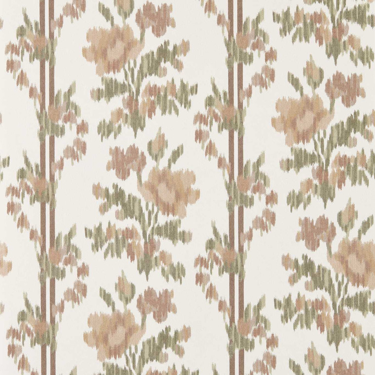 Sanderson DHIP217498 - Highgrove by Sanderson Contemporary Floral Green Wallpaper roll - luxury design for UK feature walls