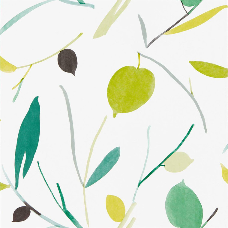 Scion NZAW111994 - Zanzibar Botanical Green Scion Wallpaper roll - luxury design for UK feature walls