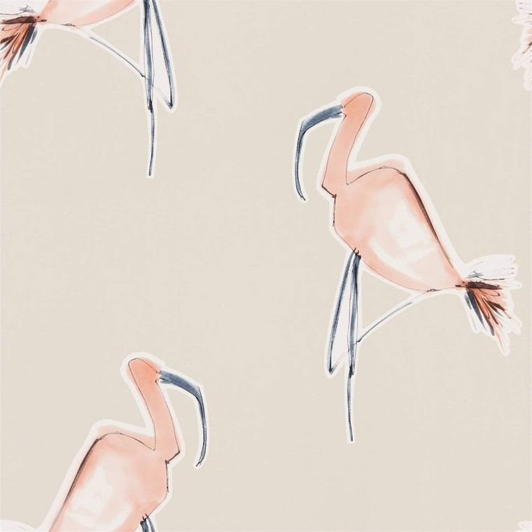 NZAW111998 -  Zanzibar  Birds Neutral Scion Wallpaper