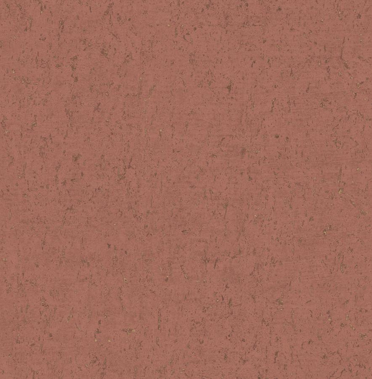 Fine Decor Arber Plain Cork-Effect Terracotta Wallpaper DL26708