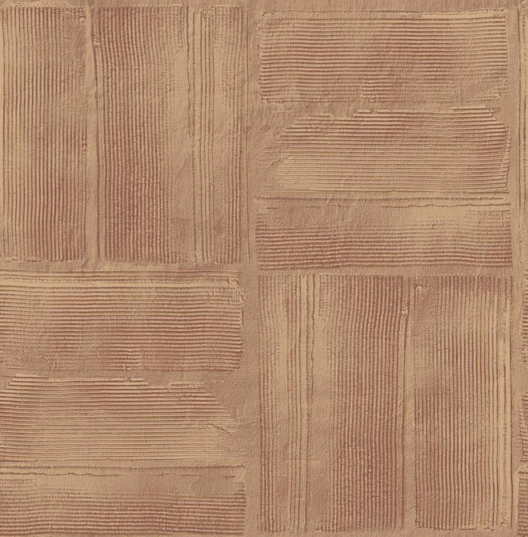 Fine Decor Arber Geometric Block Terracotta Wallpaper DL26736