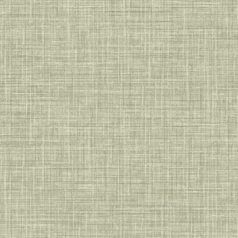 FD25792_Aura Crosshatch linen Mid green beige Fine Decor Wallpaper