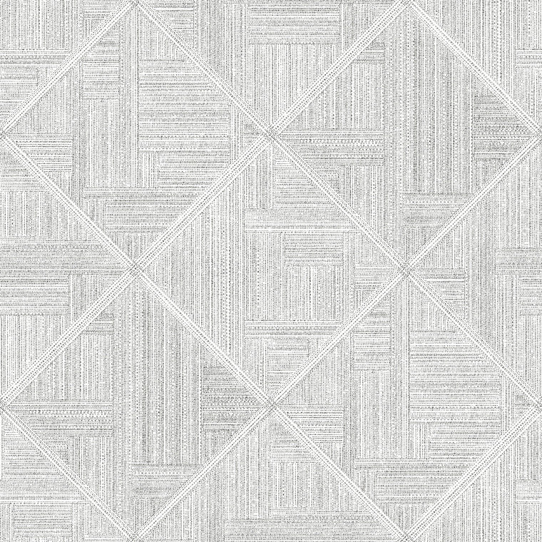 FD26208_Scott_Living_2 Geometric Basketweave Soft silver Fine Decor Wallpaper