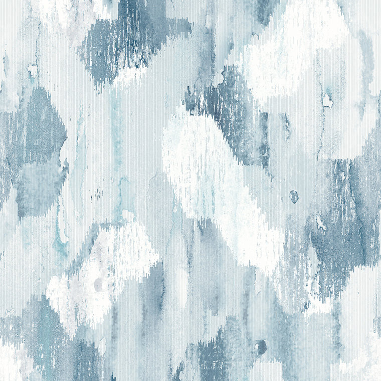 FD26261_Scott_Living_2 Abstract Watercolour Blue white Fine Decor Wallpaper