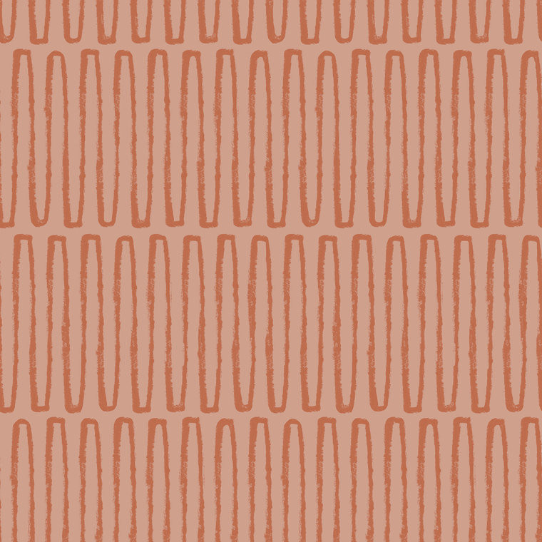 FD26503_Hannah Geometric Loops Terracotta Fine Decor Wallpaper