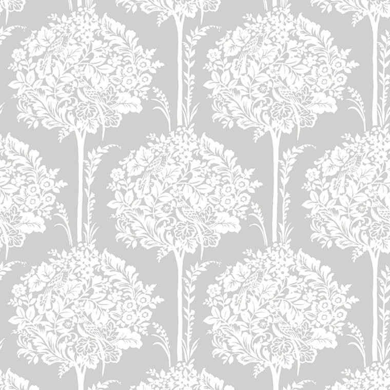 FD26625_Georgia Damask Motif Grey white Fine Decor Wallpaper
