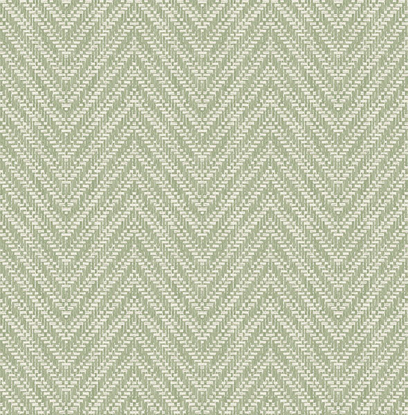 FD27043_Terrace Textured Herringbone Modern Sage White Fine Decor Wallpaper