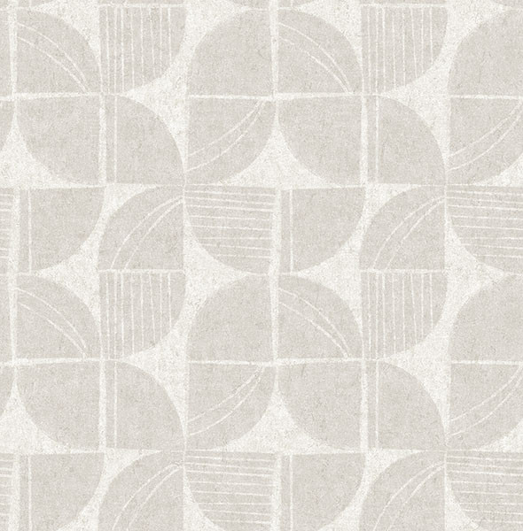 Fine Decor Solace Retro Light Grey Off-White Wallpaper FD27111