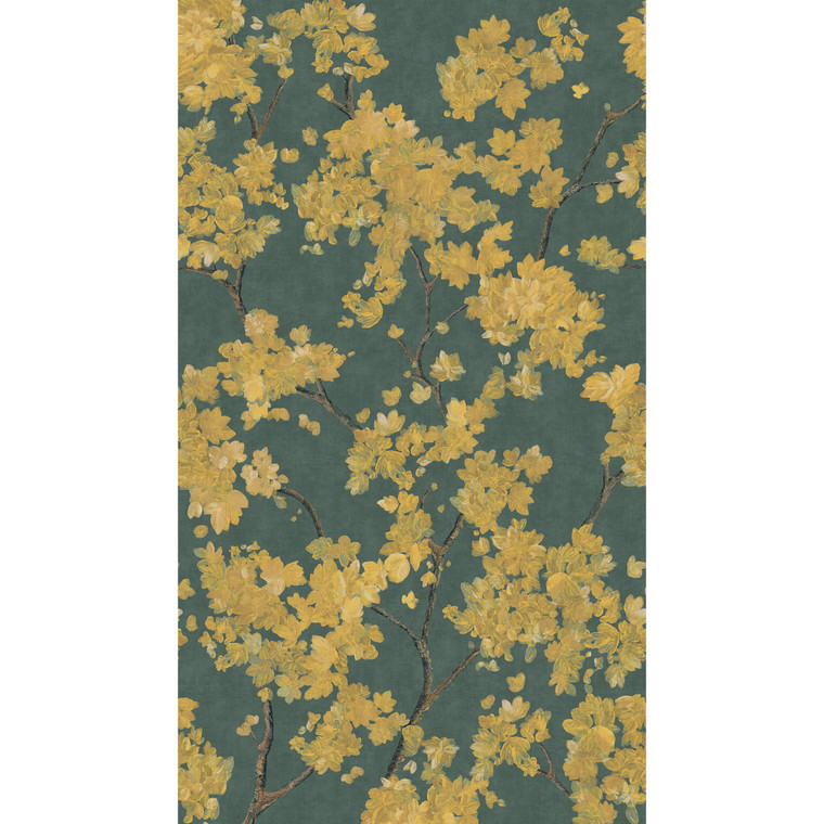 HZ62081M-Horizon Floral Brown Yellow Green Galerie Mural