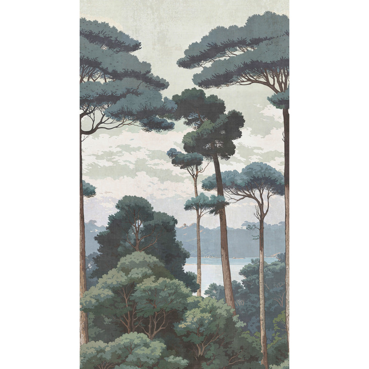 HZ62085M-Horizon Motif Brown Cream Green Galerie Mural