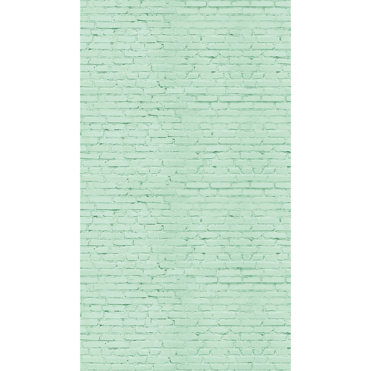 WH45197M-Welcome Home Murals Tile Brick Stone Green Galerie Mural