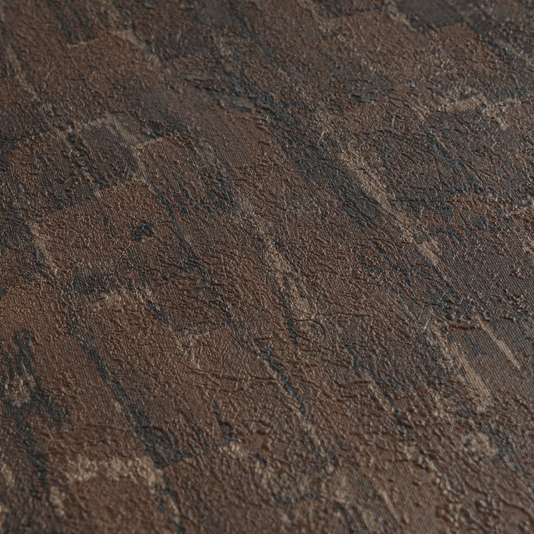 HZ62072-Horizon Wood Brown Metallic Galerie Wallpaper