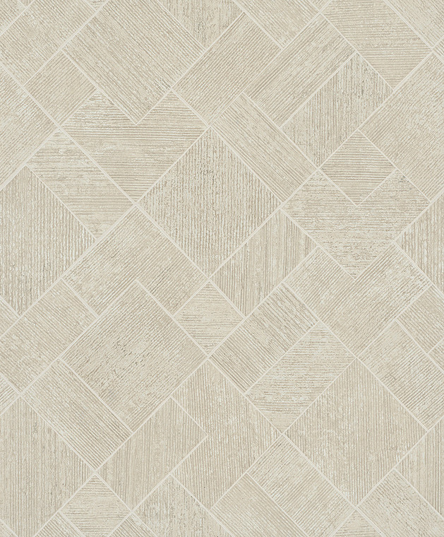 35509-Odyssey Tile Brick Stone Beige Galerie Wallpaper