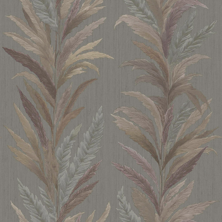 35908-Ornamenta Tree Leaf Grey Bronze Galerie Wallpaper