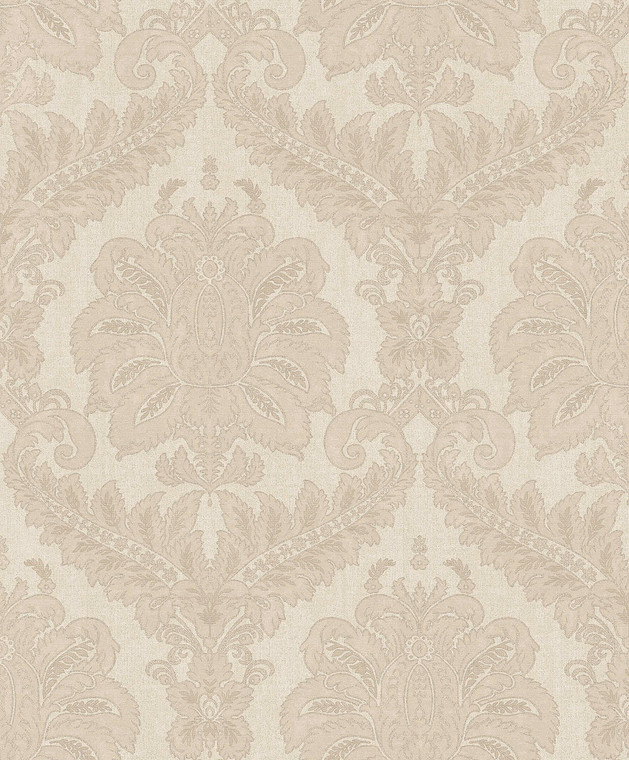 35934-Ornamenta Damask Beige Brown Galerie Wallpaper
