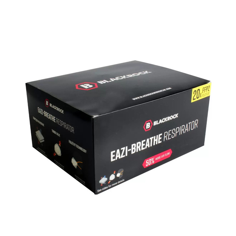 Blackrock Eazi-Breathe FFP2 Fold Flat Respirator - pack 20