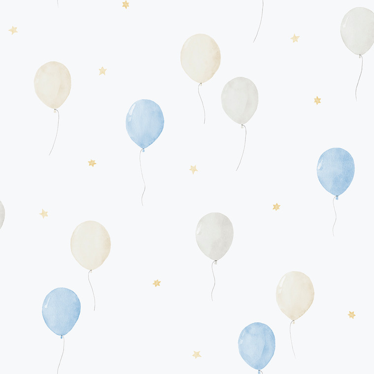 287-2 - Bambino Air Blue Beige Grey Galerie Wallpaper