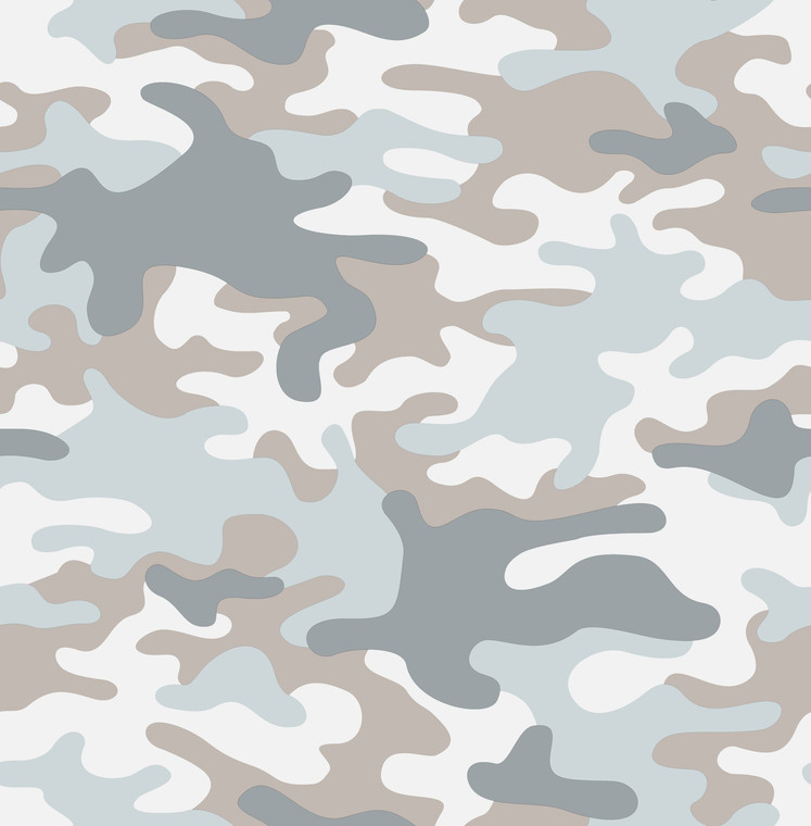 G78554 - Kids and Teens Camo Blue Beige Silver Grey Galerie Wallpaper