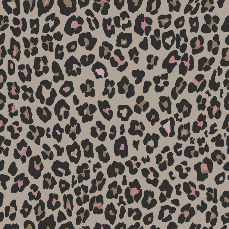 G78564 - Kids and Teens Fun Leopard Beige Black Pink Galerie Wallpaper