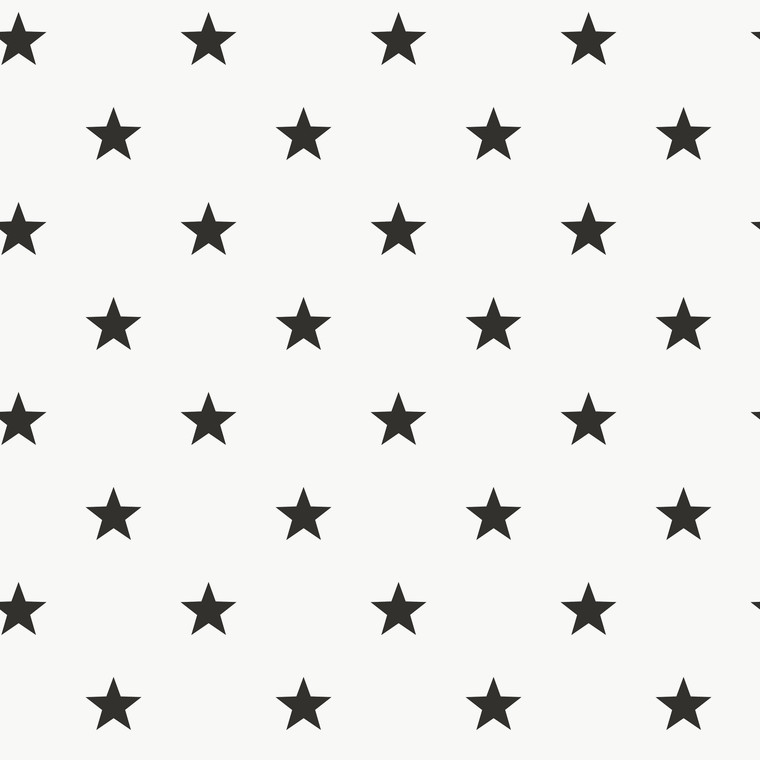 G78598 - Kids and Teens Stars Black Galerie Wallpaper