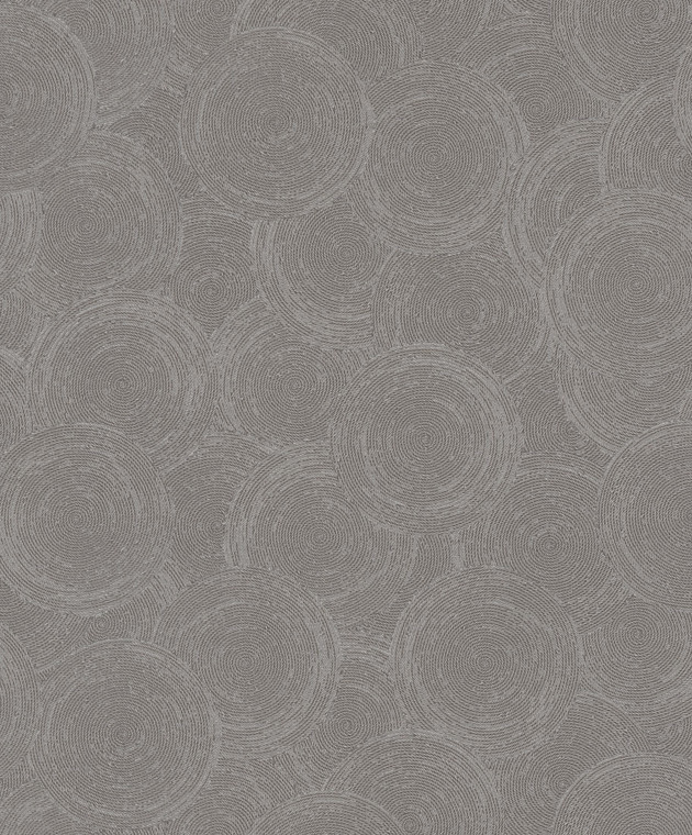HY82131 - Hygge Home Stone Circles Motif Bronze Brown Silver Grey Galerie Wallpaper