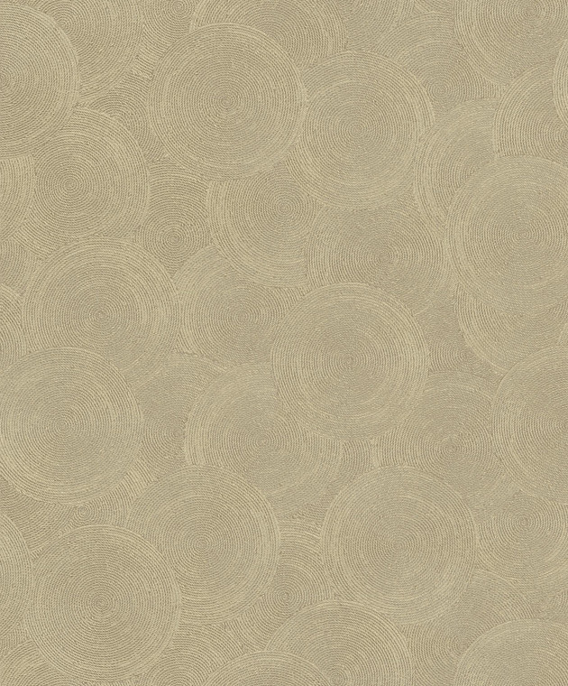 HY82132 - Hygge Home Stone Circles Motif Bronze Brown Gold Galerie Wallpaper