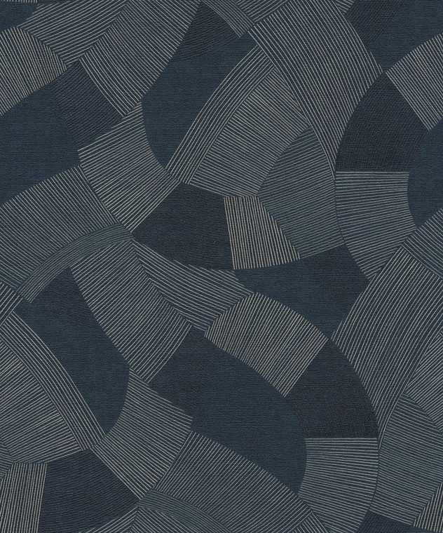 HV41074 - Havana 2 Motif Blue Silver Grey Galerie Wallpaper