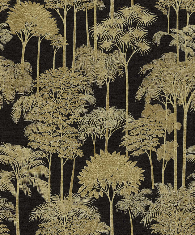 HV41083 - Havana 2 Motif Gold Black Galerie Wallpaper