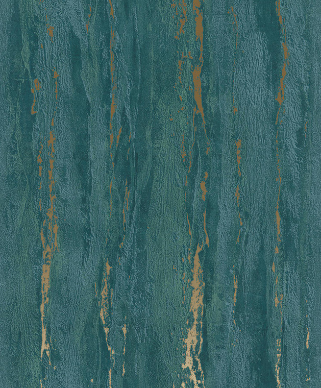 35167 - City Romance Plaster look Green Gold Galerie Wallpaper