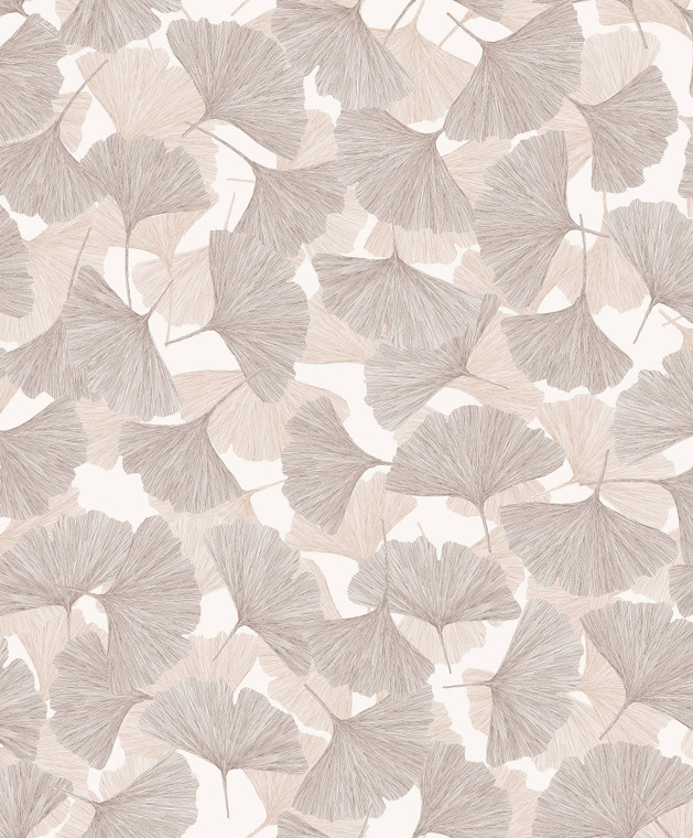 35780 - Boho Fine Linen Floral Beige Bronze Brown Galerie Wallpaper