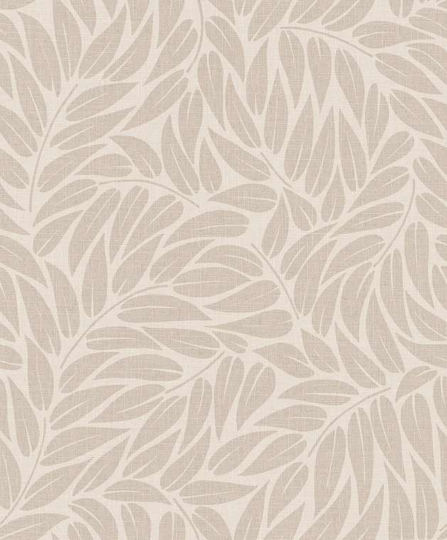 35796 - Boho Fine Linen Floral Beige Bronze Brown Galerie Wallpaper
