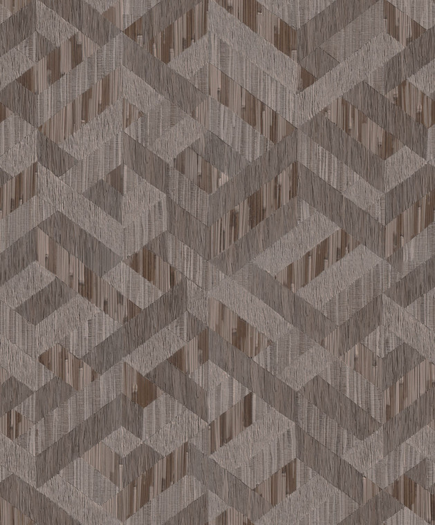 35789 - Boho Fine Linen Holzoptik Bronze Brown Galerie Wallpaper