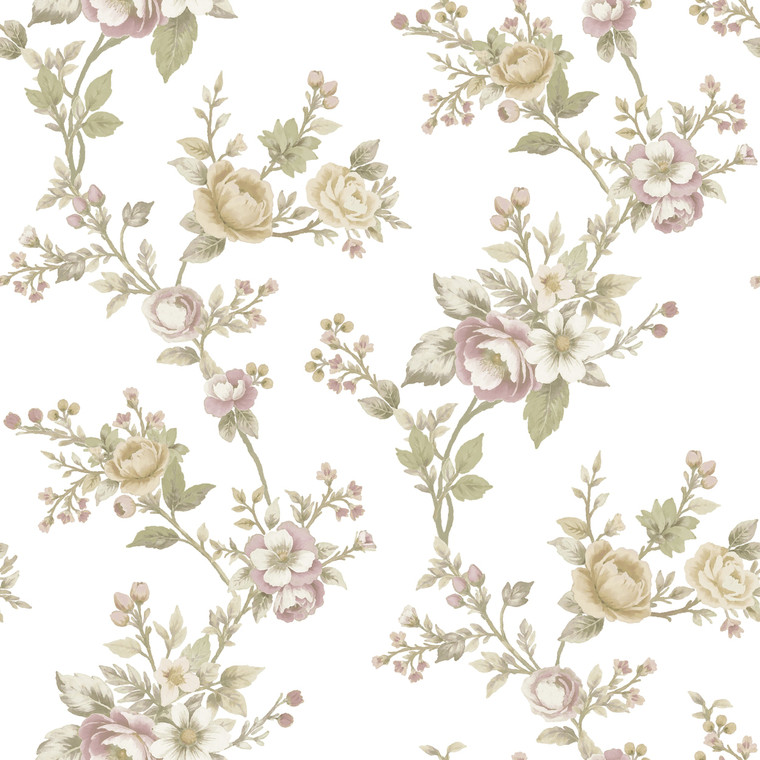 8325 - Blooming Garden Soffio Garden Beige Pink Galerie Wallpaper