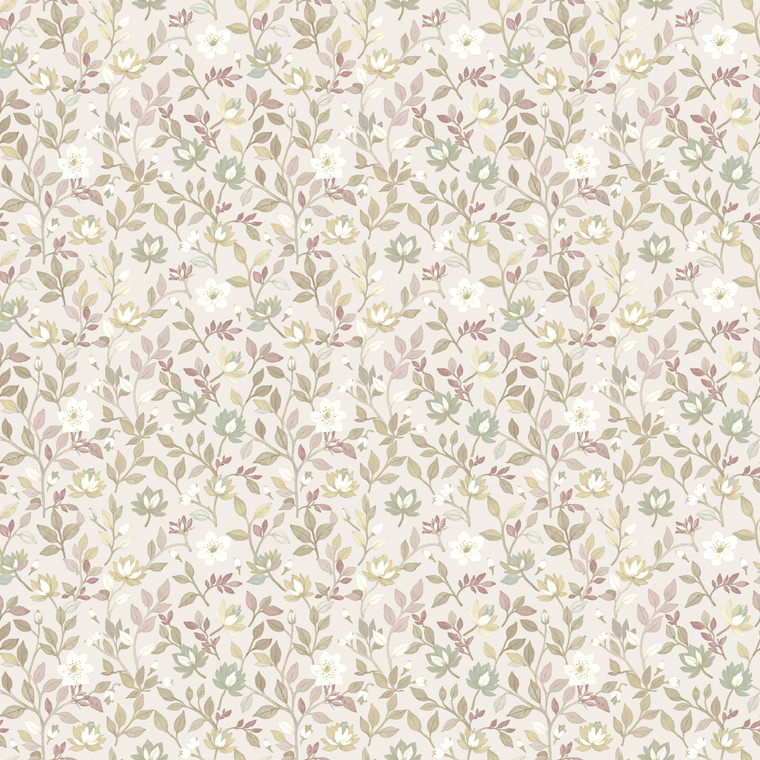 8351 - Blooming Garden Tino Garden Pink Beige Green Galerie Wallpaper