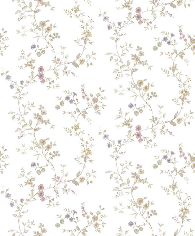 8355 - Blooming Garden Victoria Garden Beige Green Pink Galerie Wallpaper