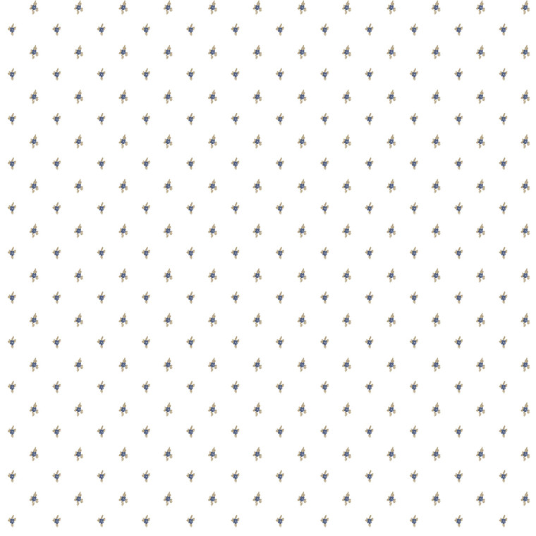 8369 - Blooming Garden Allover Lilla Blue Beige Galerie Wallpaper