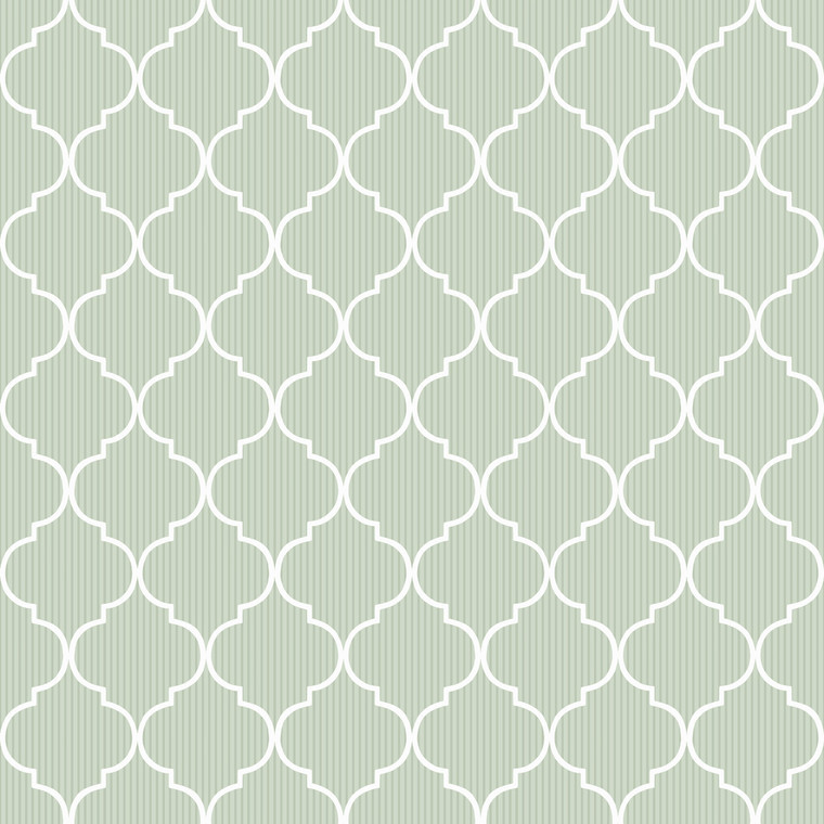 8378 - Blooming Garden Cancello Green Green Galerie Wallpaper