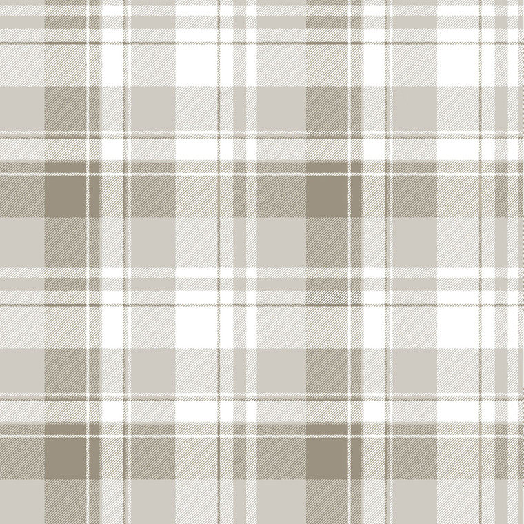 8386 - Blooming Garden Tartan Garden Beige Galerie Wallpaper